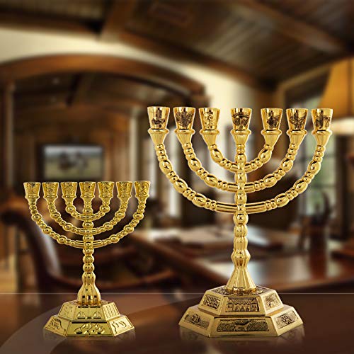 Buy YU FENG 7-Branch Menorah Candle Holder for Shabbat,Tabernacle